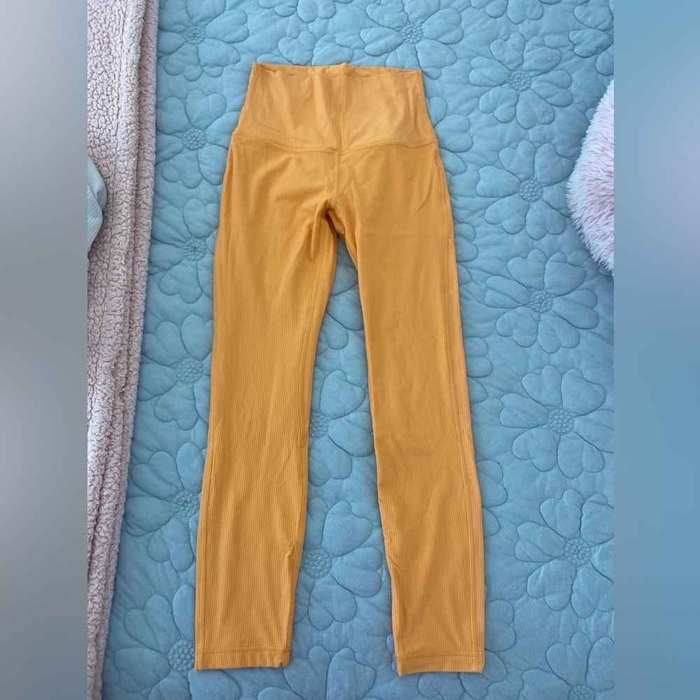 Lululemon Align Ribbed High-Rise Legging in Mango Dream Size 4